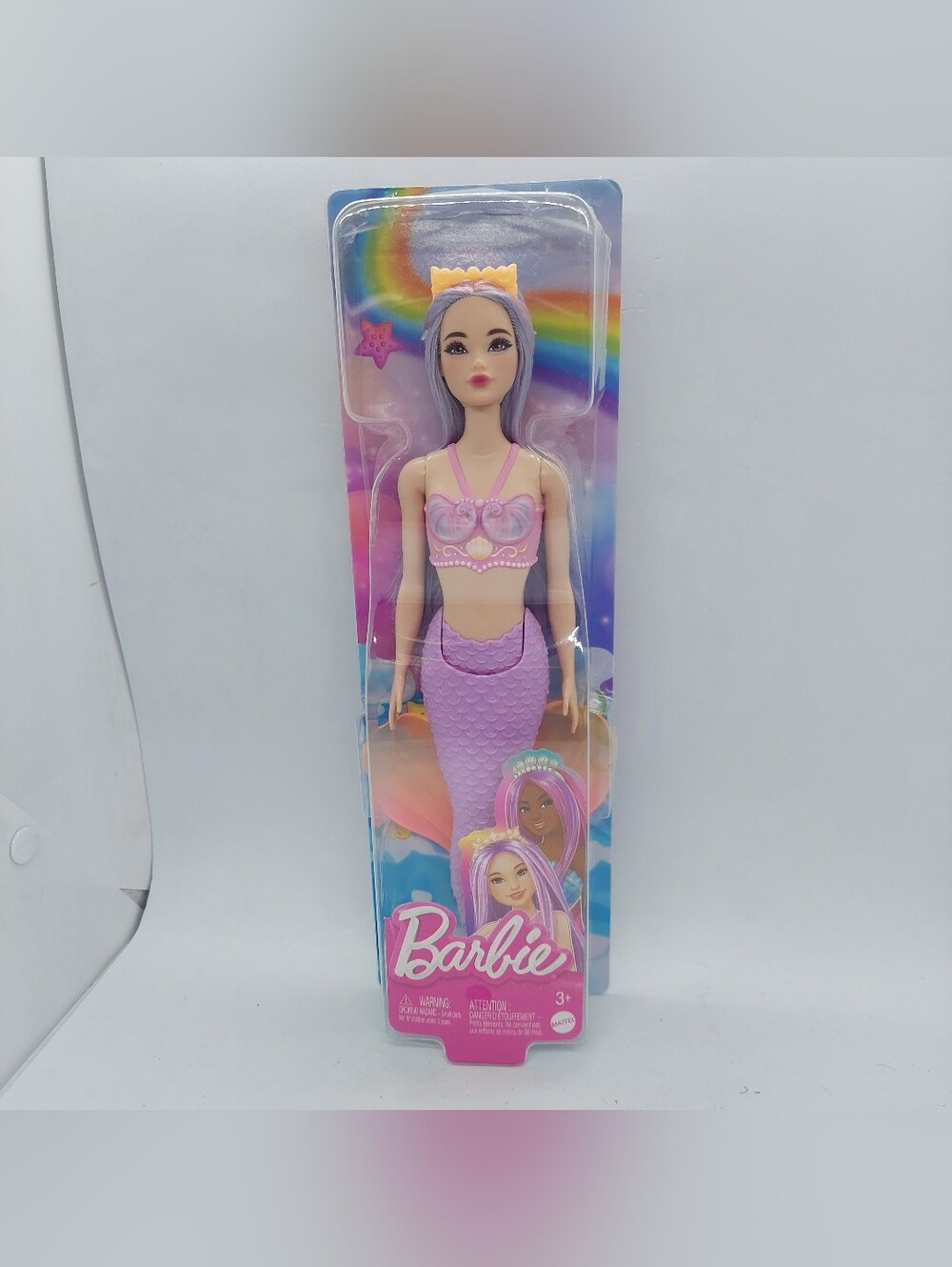Barbie MERMAID Dreamtopia DOLL Pale Pink PURPLE HAIR 2023 New Sealed